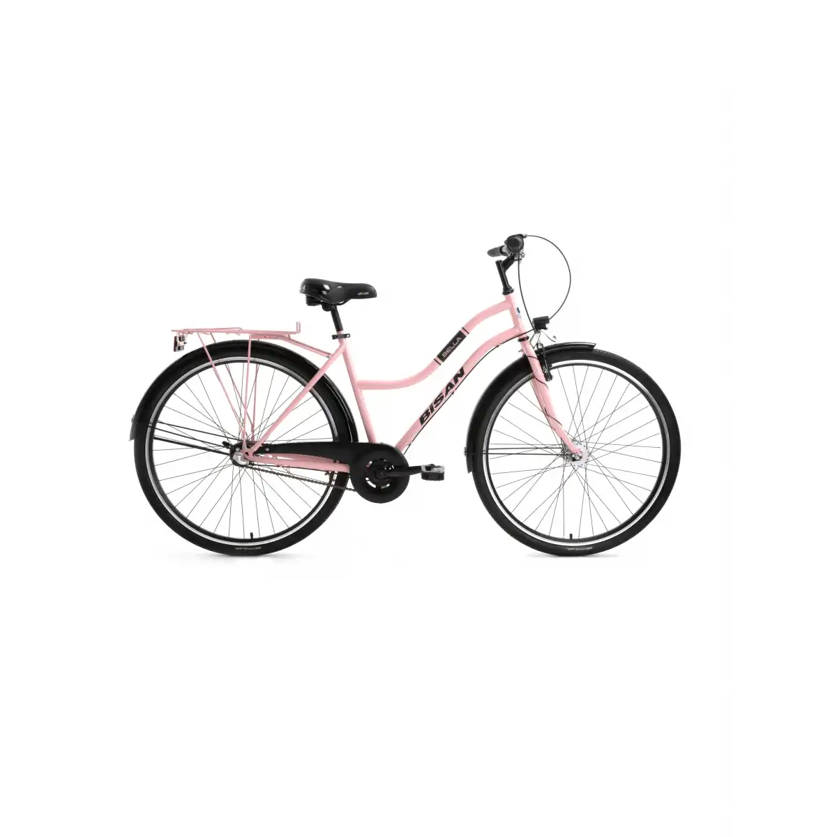 BİSAN BELLA KADIN ŞEHİR BİSİKLETİ 42CM V 26 JANT 3 VİTES PUDRA PEMBE SİYAH