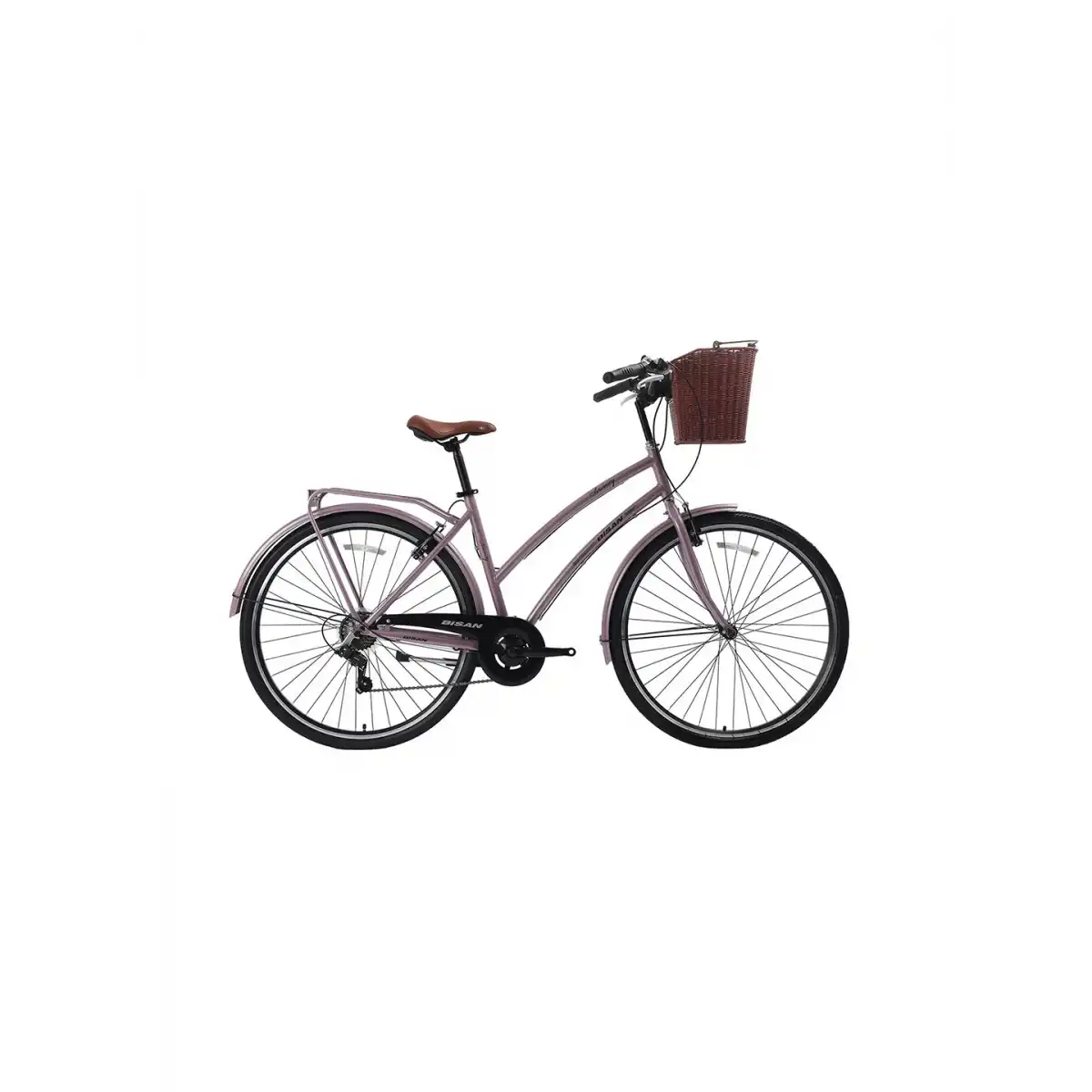 BİSAN SERENITY S KADIN ŞEHİR BİSİKLETİ 48CM V 28 JANT 7 VİTES PUDRA PEMBE SİYAH