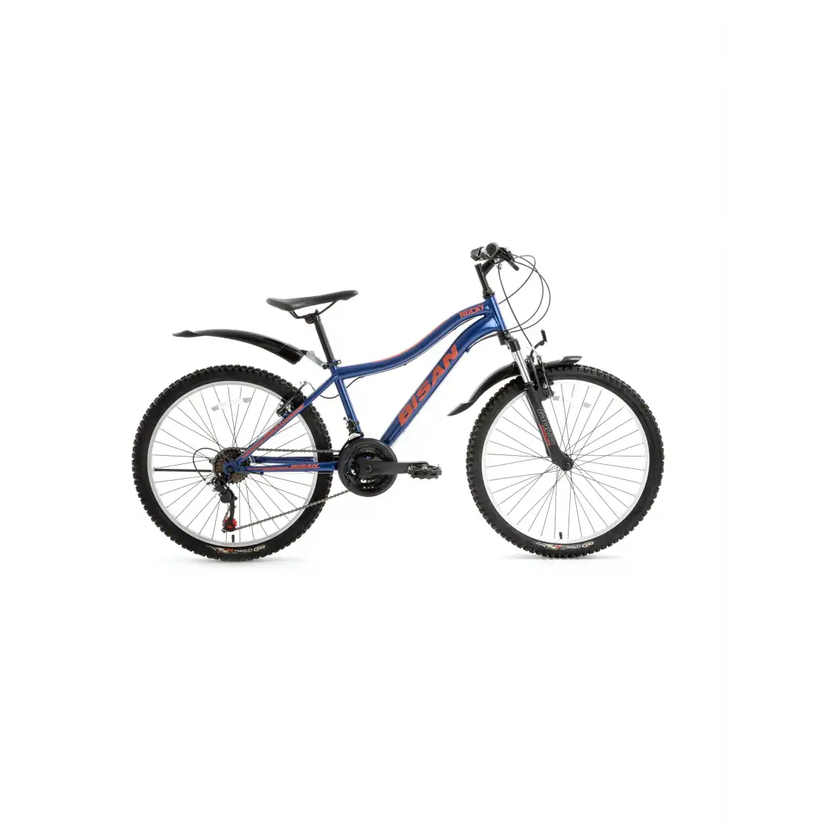 BİSAN ROCKY ERKEK DAĞ BİSİKLETİ 42CM V 26 JANT 21 VİTES LACİVERT KIRMIZI