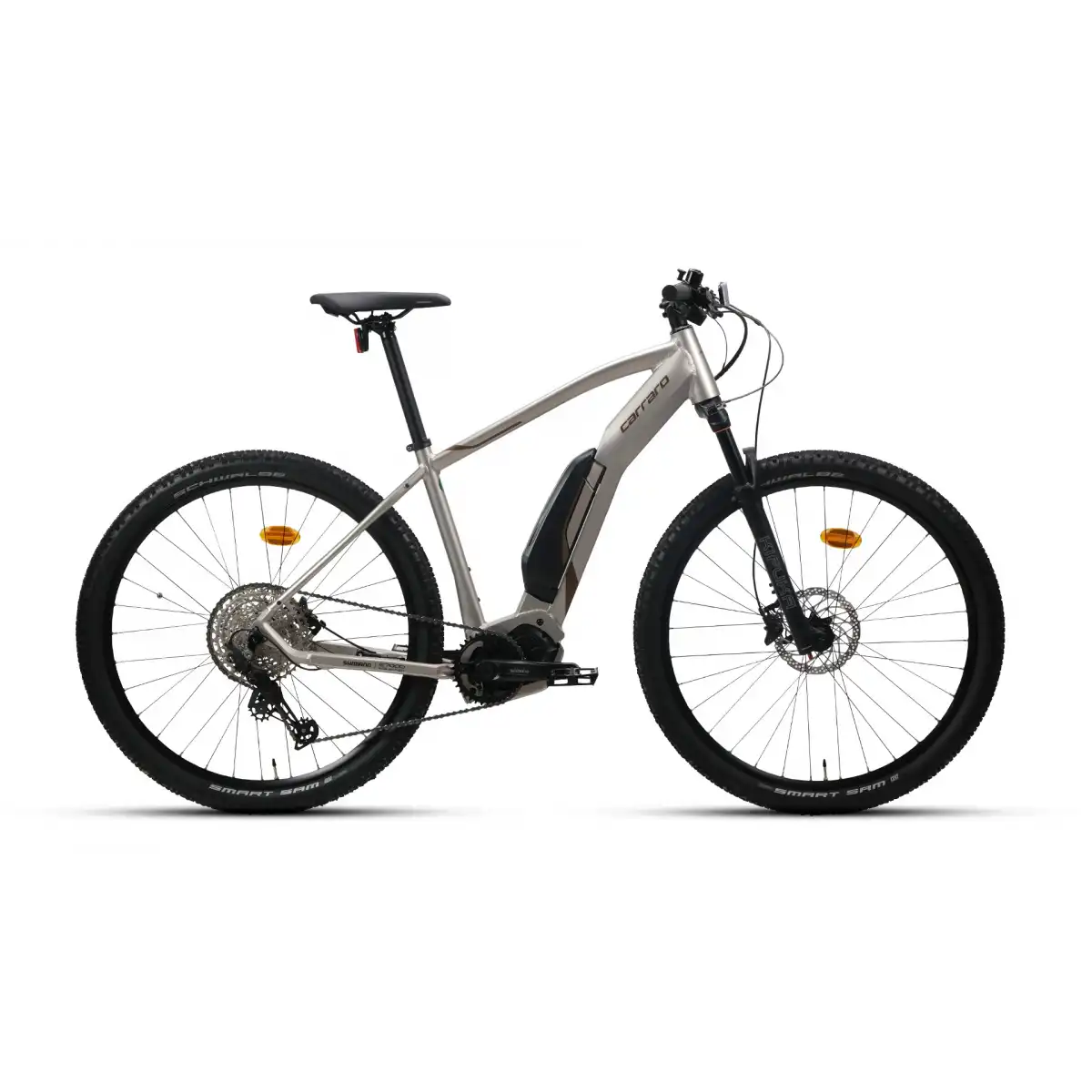 CARRARO KIFUKA E7 ERKEK DAĞ BİSİKLETİ 470H HD 29 JANT 12 VİTES NİKEL GRİ KAHVERENGİ SİYAH