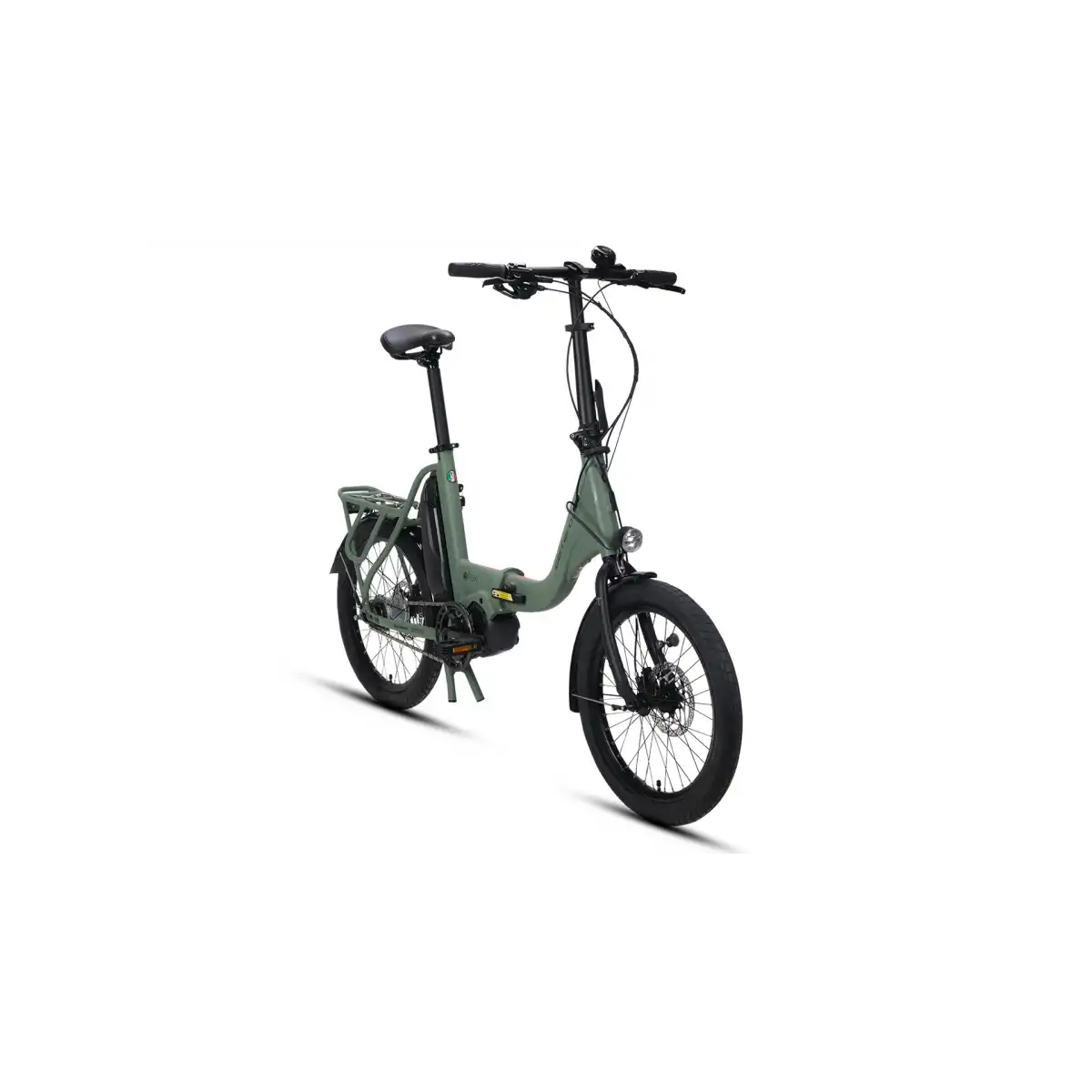 CARRARO E-FLEXI 6.1 KATLANIR BİSİKLET 460H HD 20 JANT NEX.8 VİTES MAT KOYU YEŞİL ADAÇAYI KIRMIZI