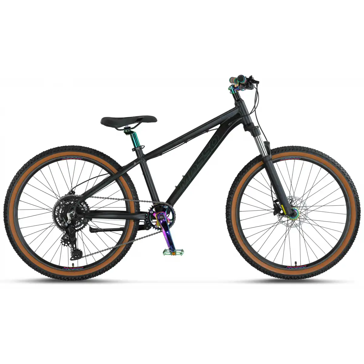 MOSSO RAINBOW 26 CUES HD ERKEK DAĞ BİSİKLETİ 356H 26 JANT 9 VİTES MAT BLACK