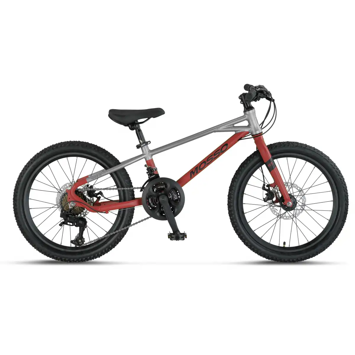 MOSSO DEMARCH M-20-MD ERKEK ÇOCUK BİSİKLETİ  228H 20 JANT 21 VİTES GREY RED