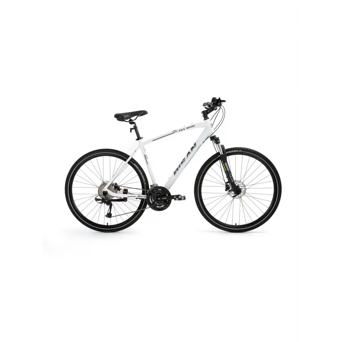 BİSAN TRX 8500 ERKEK ŞEHİR BİSİKLETİ 46CM HD 28 JANT 27 VİTES MAT BEYAZ LACİVERT