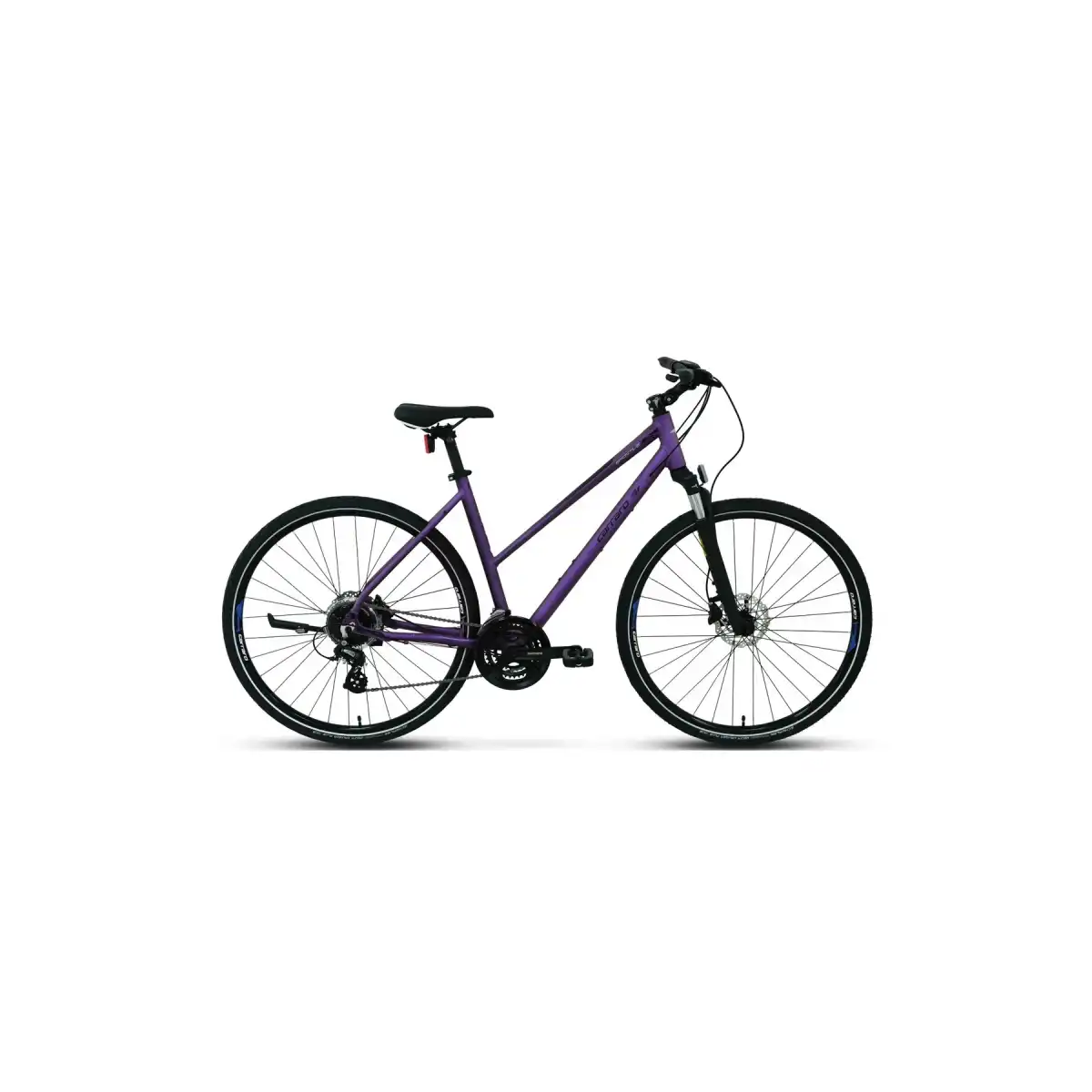 CARRARO SPORTIVE 226 KADIN ŞEHİR BİSİKLETİ 406H HD 28 JANT 24 VİTES MAT MOR KIRIK BEYAZ