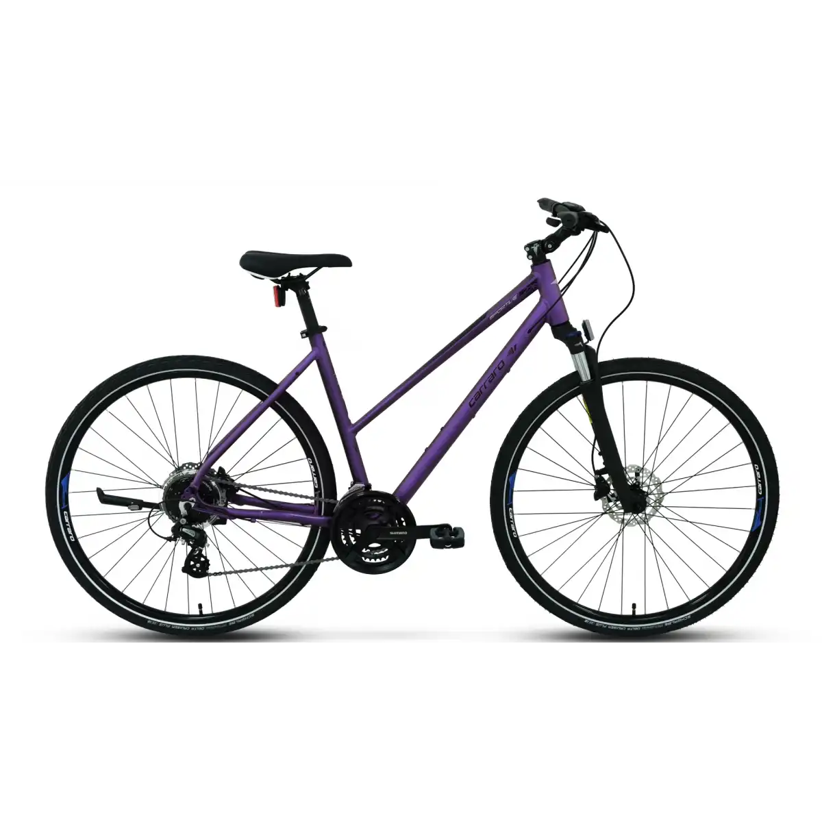 CARRARO SPORTIVE 226 KADIN ŞEHİR BİSİKLETİ 457H HD 28 JANT 24 VİTES MAT MOR KIRIK BEYAZ