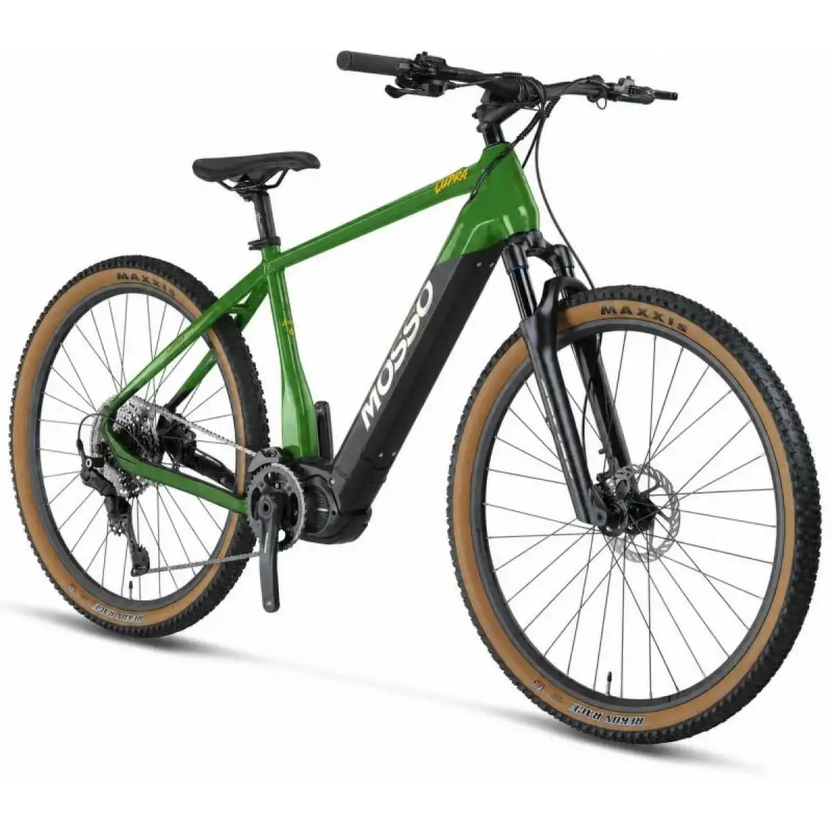 MOSSO E-LUPRA ELEKTRİKLİ ERKEK DAĞ BİSİKLET 530H HD 28 JANT 11 VİTES GREEN BLACK