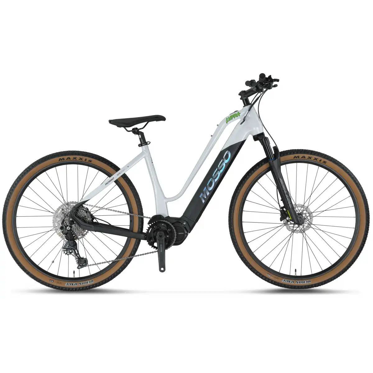 MOSSO E-LUPRA ELEKTRİKLİ KADIN DAĞ BİSİKLET 430H HD 28 JANT 11 VİTES WHITE BLACK