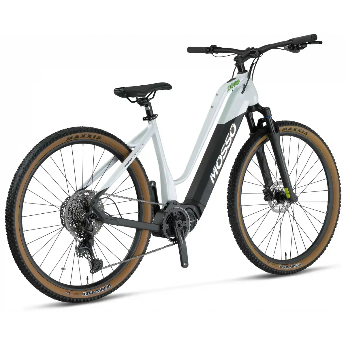 MOSSO E-LUPRA ELEKTRİKLİ KADIN DAĞ BİSİKLET 430H HD 28 JANT 11 VİTES WHITE BLACK