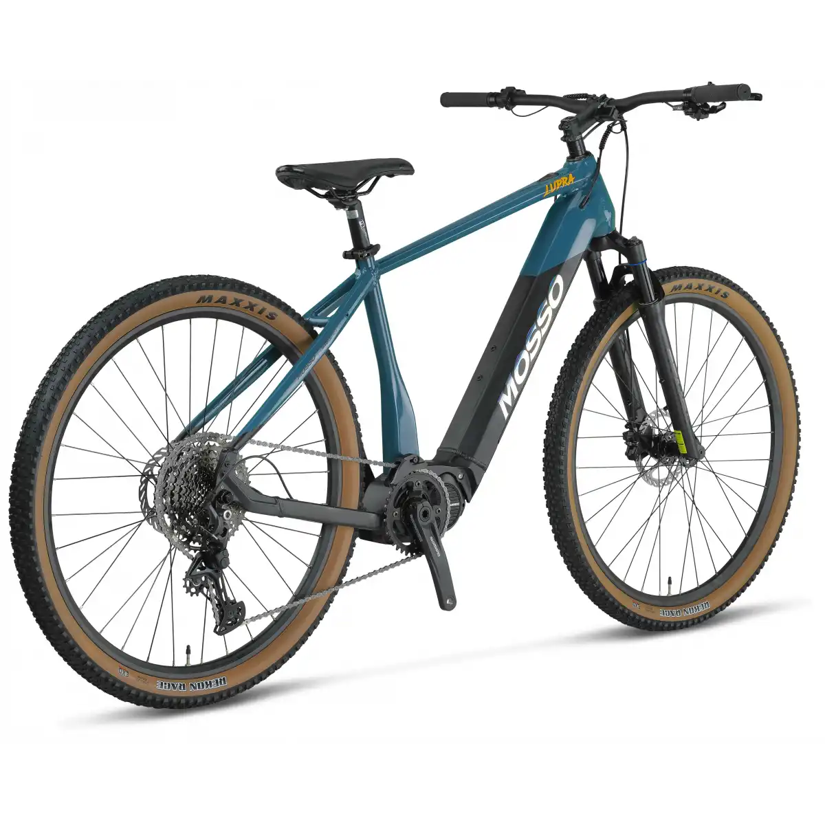 MOSSO E-LUPRA ELEKTRİKLİ ERKEK DAĞ BİSİKLET 480H HD 28 JANT 11 VİTES BLUE BLACK
