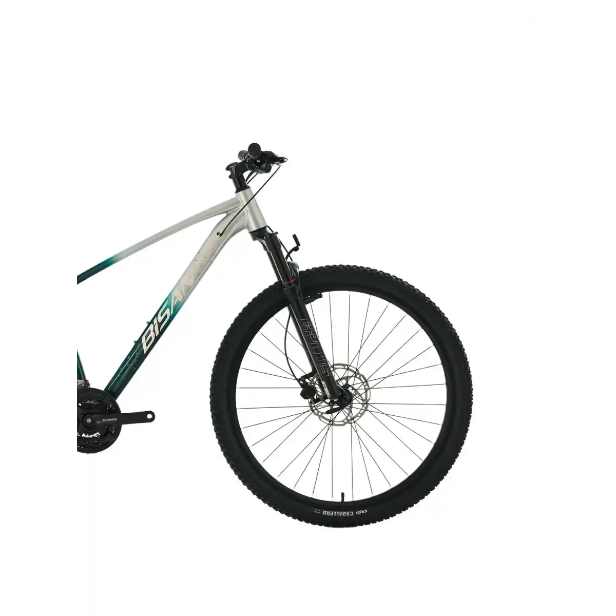 BİSAN BOLD 8.3 ERKEK DAĞ BİSİKLETİ 43CM HD 27.5 JANT 24 VİTES GRİ KOYU YEŞİL KROM