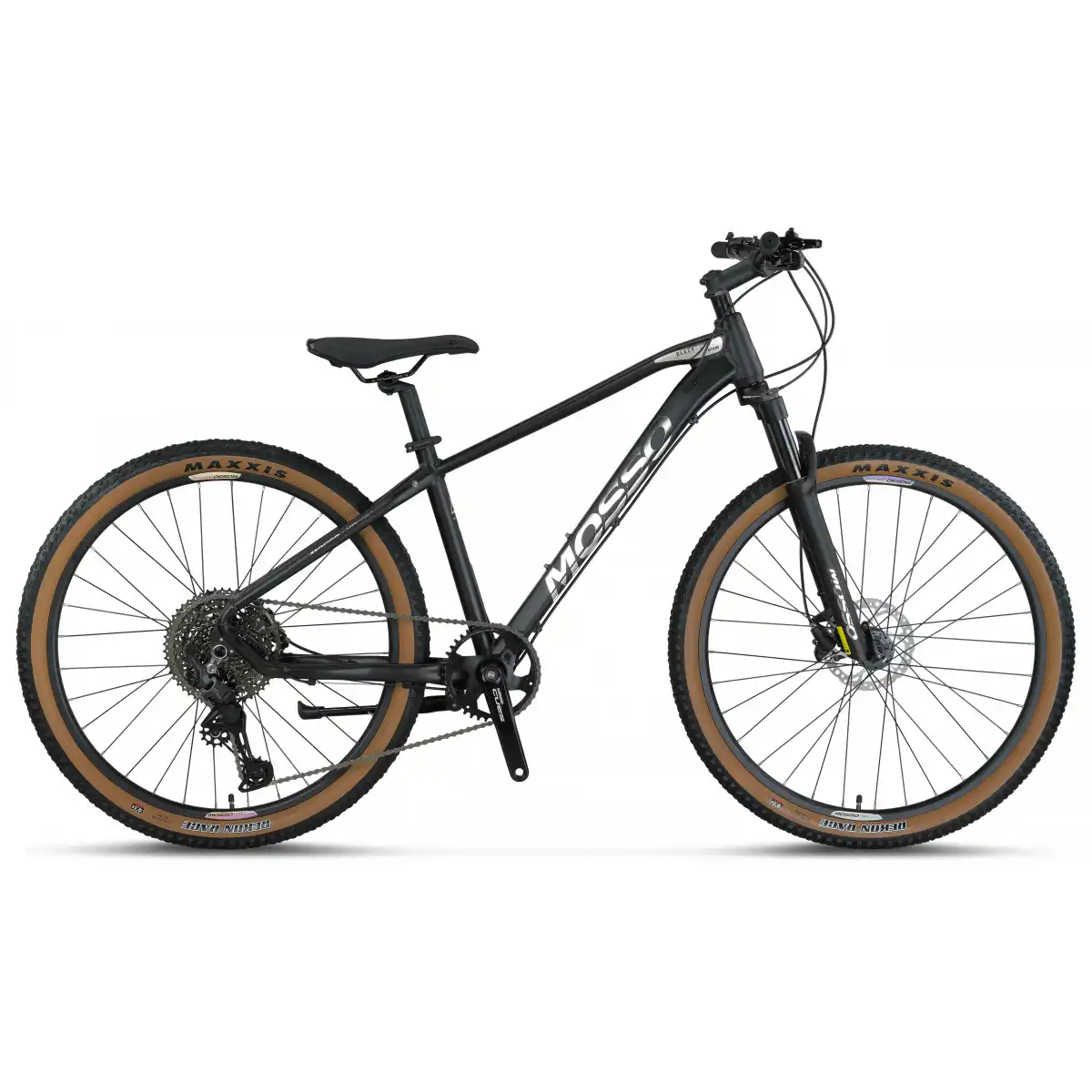 MOSSO BLACK EDITION-27 CUES ERKEK DAĞ BİSİKLETİ 406H HD 27.5 JANT 11 VİTES MAT SİYAH CHROME