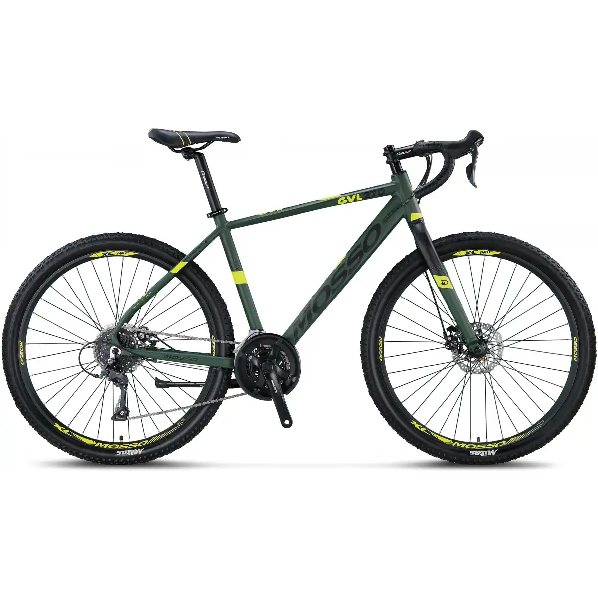 MOSSO GVL270 CLARIS ERKEK YARIŞ BİSİKLETİ 482H MD 27.5 JANT 16 VİTES HAKI LIME