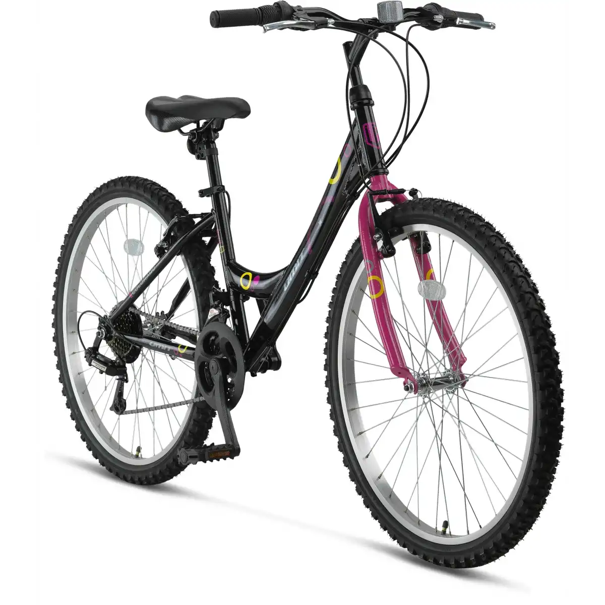 ÜMİT 2400 COLORADO KADIN DAĞ BİSİKLETİ V 24 JANT 21 VİTES SİYAH PEMBE