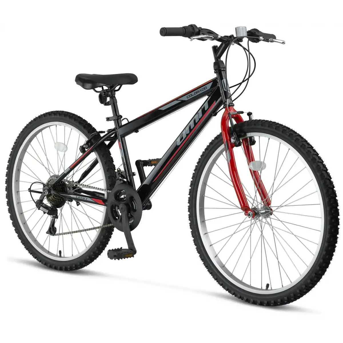 ÜMİT 2401 COLORADO ERKEK DAĞ BİSİKLETİ V 24 JANT 21 VİTES SİYAH KIRMIZI