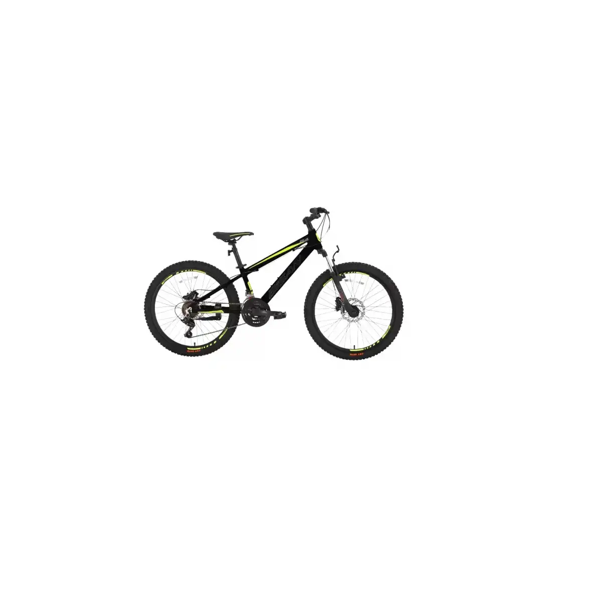 BİSAN COOPER ERKEK DAĞ BİSİKLETİ 35 CM HD 26 JANT 21 VİTES MAT SİYAH SARI