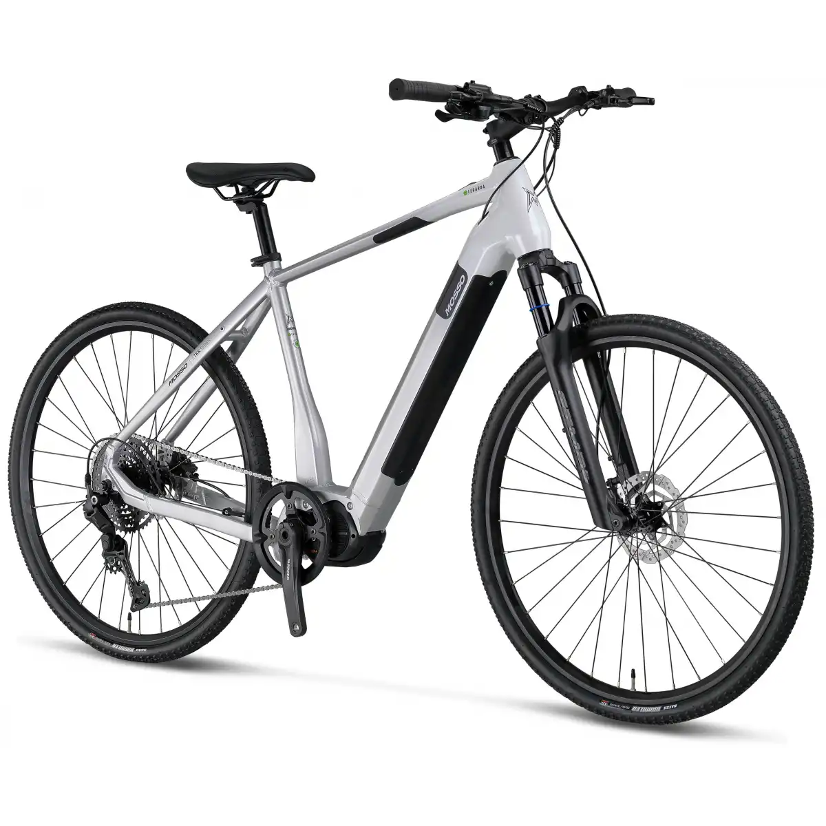 MOSSO E-LEGARDA ELEKTRİKLİ ŞEHİR BİSİKLET 520H HYD 28 JANT 10 VİTES WHITE SILVER