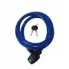 ZOLİ BİSİKLET KİLİT HALAT 15X1500 84118 ANAHTARLI MAVİ KLT-107-1