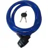 ZOLİ BİSİKLET KİLİT HALAT 15X1000 84118 ANAHTARLI MAVİ KLT-105-1