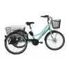 BİSAN E-PORTER ÜÇ TEKERLİ ELEKTRİKLİ BİSİKLET 44CM V 24 JANT 3 VİTES TURKUAZ SİYAH