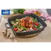 EDA COOKWARE DÖKÜM KARE ÇAT ÇOK AMAÇLI TEPSİ 36 CM SİYAH ZK-951
