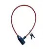 KRTL SOSİN BİSİKLET KİLİT İNCE HALAT 6MMX63CM ANAHTARLI KRTL-0145 KIRMIZI