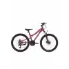 BİSAN KDX 2800-D KADIN DAĞ BİSİKLETİ 30CM MD 24 JANT 21 VİTES MOR PEMBE BEYAZ