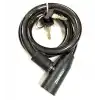 ZHONGLİ XBYC 4524 BİSİKLET KİLİT ANAHTARLI HALAT 12X800MM 84101 SİYAH