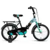 ÜMİT 1619 PICOLO KATLANIR ERKEK ÇOCUK BİSİKLETİ V 16 JANT VİESSİZ SİYAH TURKUAZ