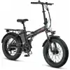 MOSSO LUNARA-RR ELEKTRİKLİ KATLANIR BİSİKLET 420H MD 20 JANT 7 VİTES MAT SİYAH KIRMIZI