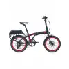 CARRARO E-LINE EGO 2.1 UNISEX KATLANIR BİSİKLET 285H HD 20 JANT 8 VİTES MAT SİYAH KIRMIZI GRİ