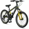 MOSSO WILDFIRE M-20-V ERKEK ÇOCUK BİSİKLETİ  280H 20 JANT SİYAH SARI