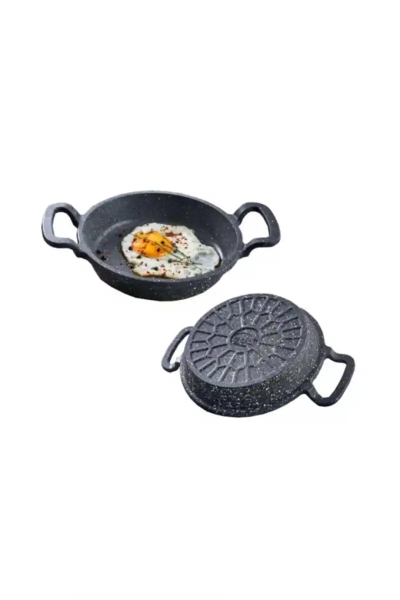 EDA COOKWARE ASYA DÖKÜM SAHAN 18 CM GRİ YUVARLAK ZK-961