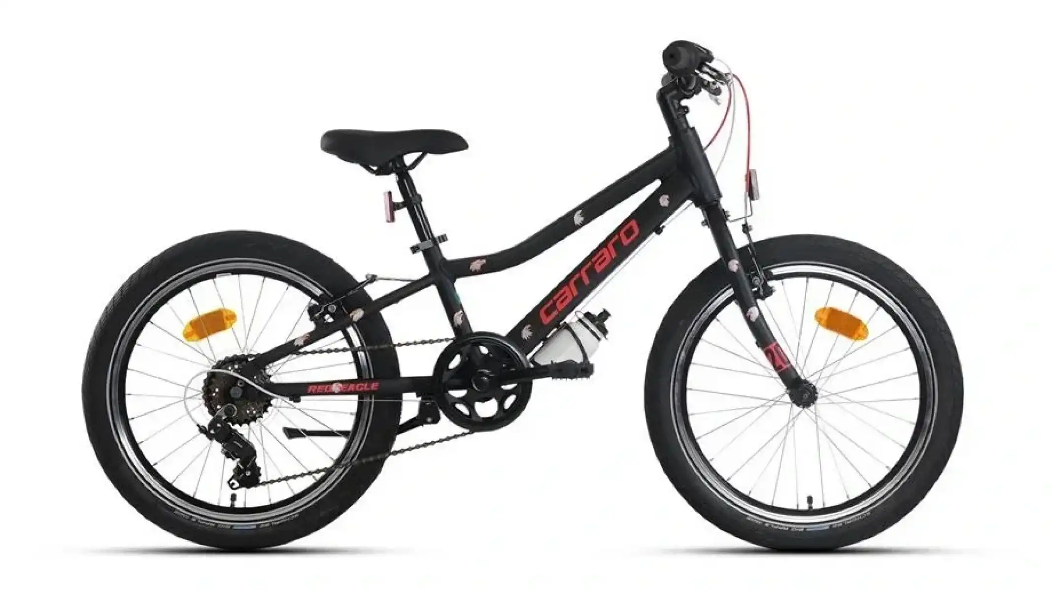 CARRARO RED EAGLE ERKEK ÇOCUK BİSİKLETİ 230H 6 VİTES V 20 JANT MAT SİYAH KIRMIZI