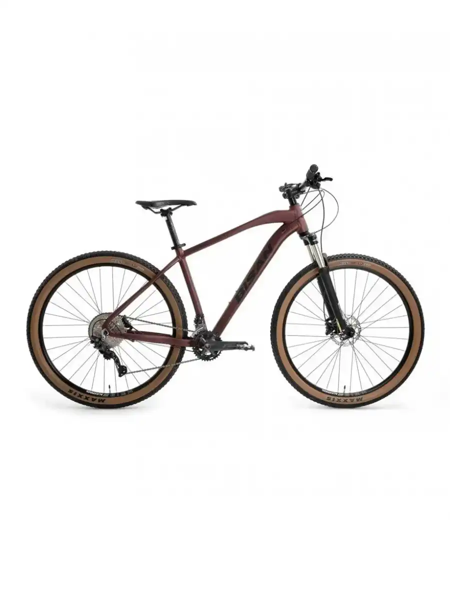 BİSAN MTX 7600 ERKEK DAĞ BİSİKLETİ 43 CM HD 27.5 JANT 20 VİTES MAT KOYU BORDO SİYAH
