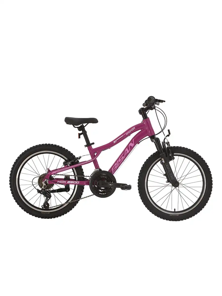 BİSAN KDX 2500-V KIZ ÇOCUK BİSİKLETİ 28CM V 20 JANT 21 VİTES MOR PEMBE BEYAZ