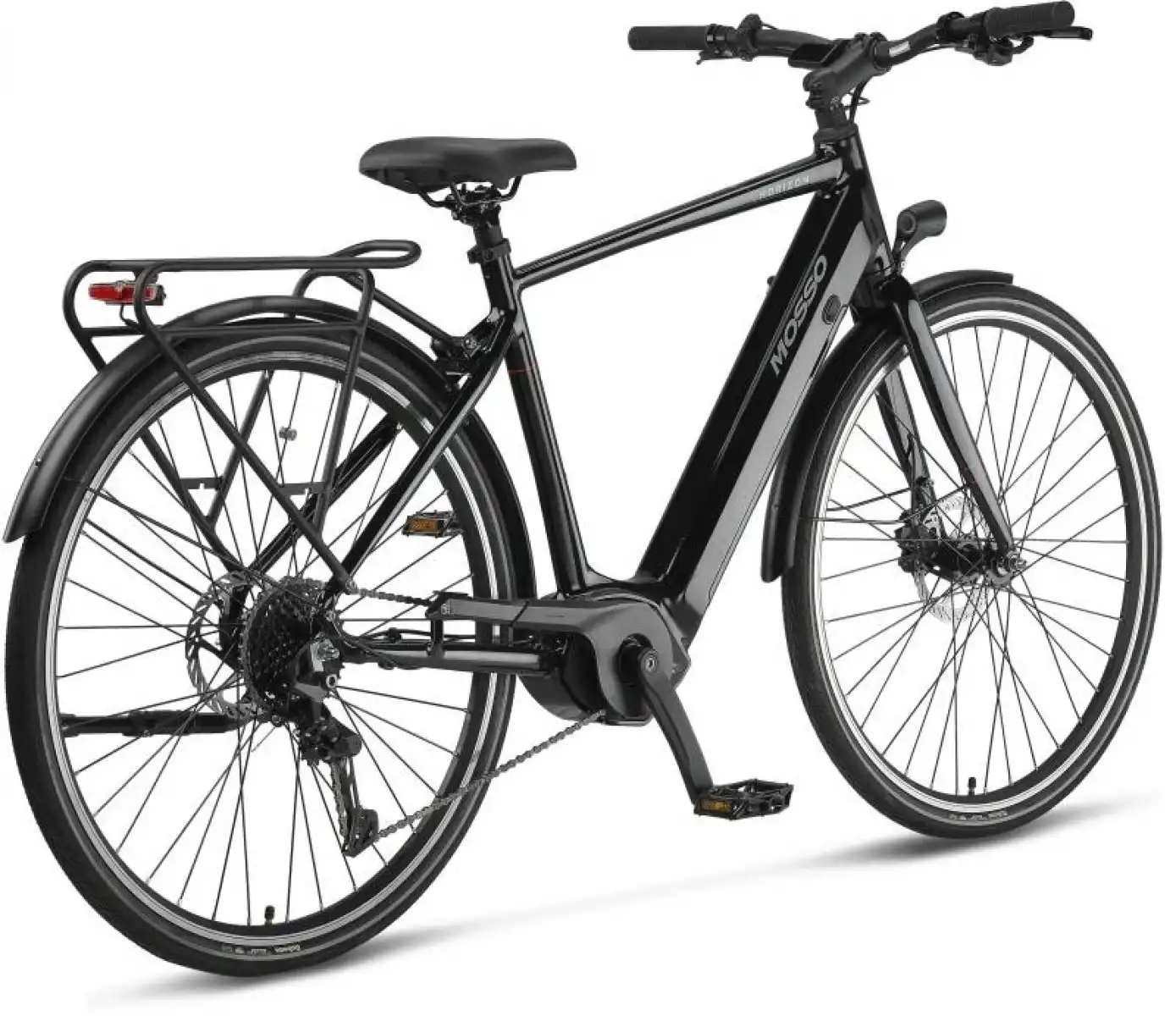 MOSSO HORIZON ELEKTRİKLİ ŞEHİR BİSİKLET 500H HYD 28 JANT 9 VİTES SİYAH