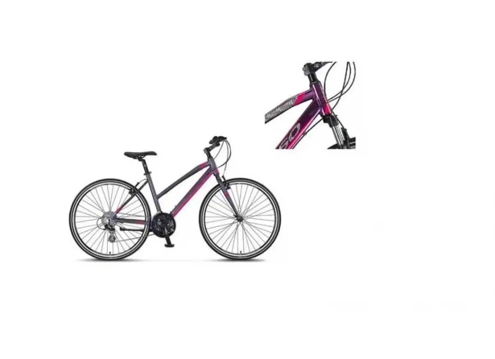 MOSSO LEGARDA-2321-LDM-V KADIN ŞEHİR BİSİKLETİ 460H 28 JANT 21 VİTES MÜRDÜM PEMBE