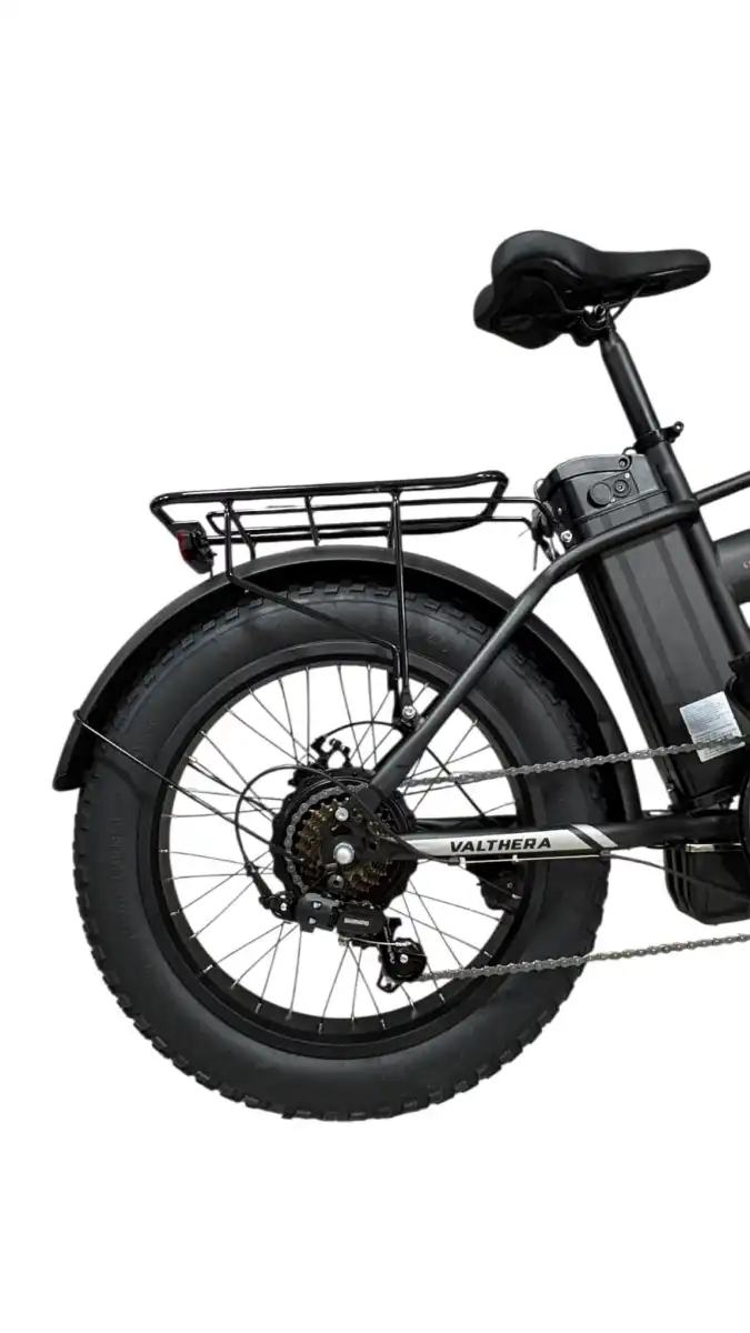 MOSSO VALTHERA-RR ELEKTRİKLİ KATLANIR BİSİKLET 420H MD 20 JANT 7 VİTES MAT SİYAH GÜMÜŞ
