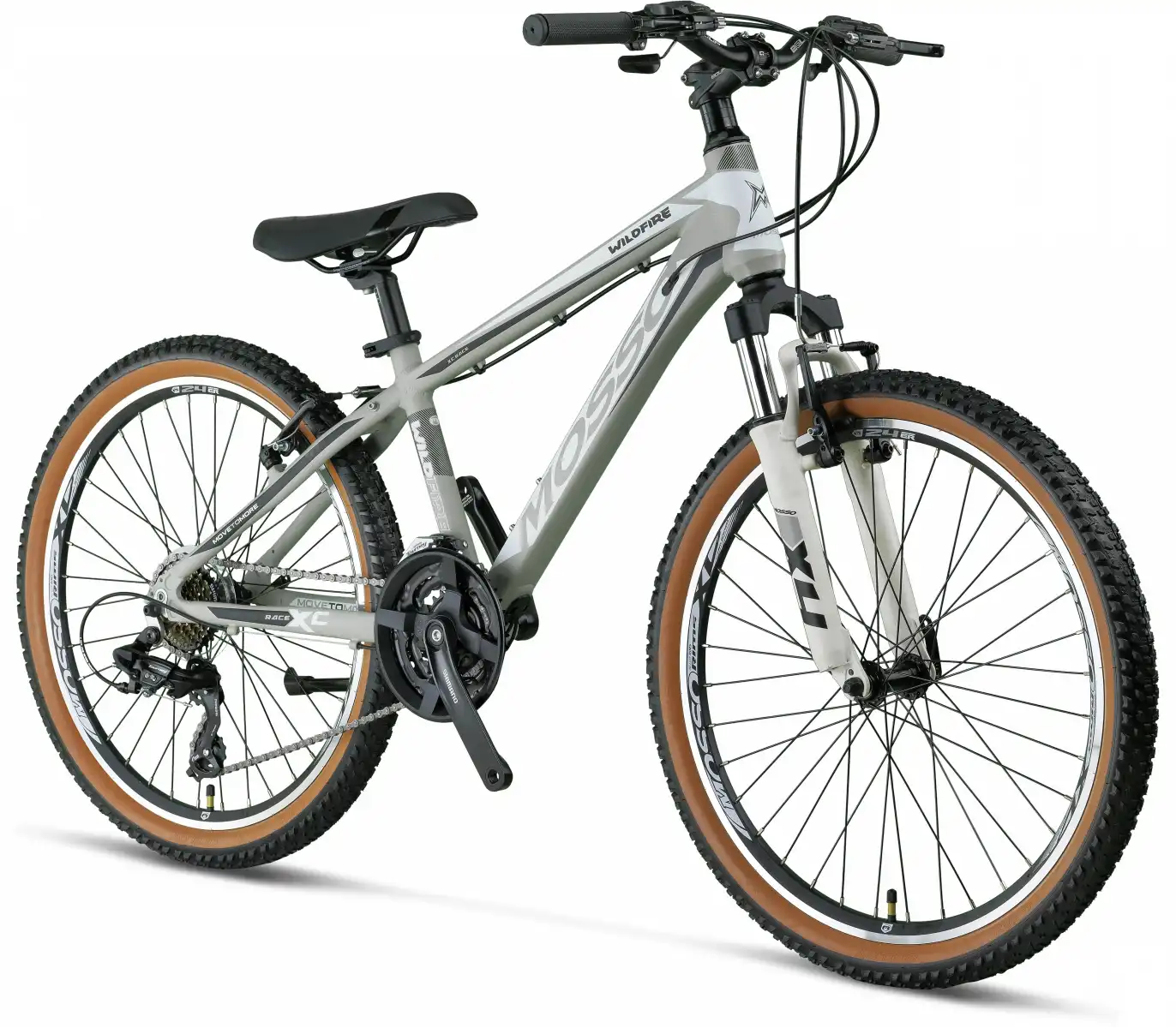MOSSO WILDFIRE M-24-V ERKEK DAĞ BİSİKLETİ 330H 24 JANT 21 VİTES MAT GRİ