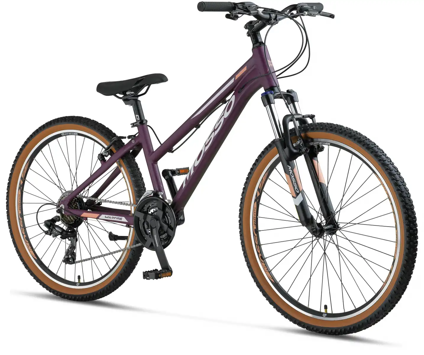 MOSSO WILDFIRE L-26-V KADIN DAĞ BİSİKLETİ 355H V 26 JANT 21 VİTES MAT MOR