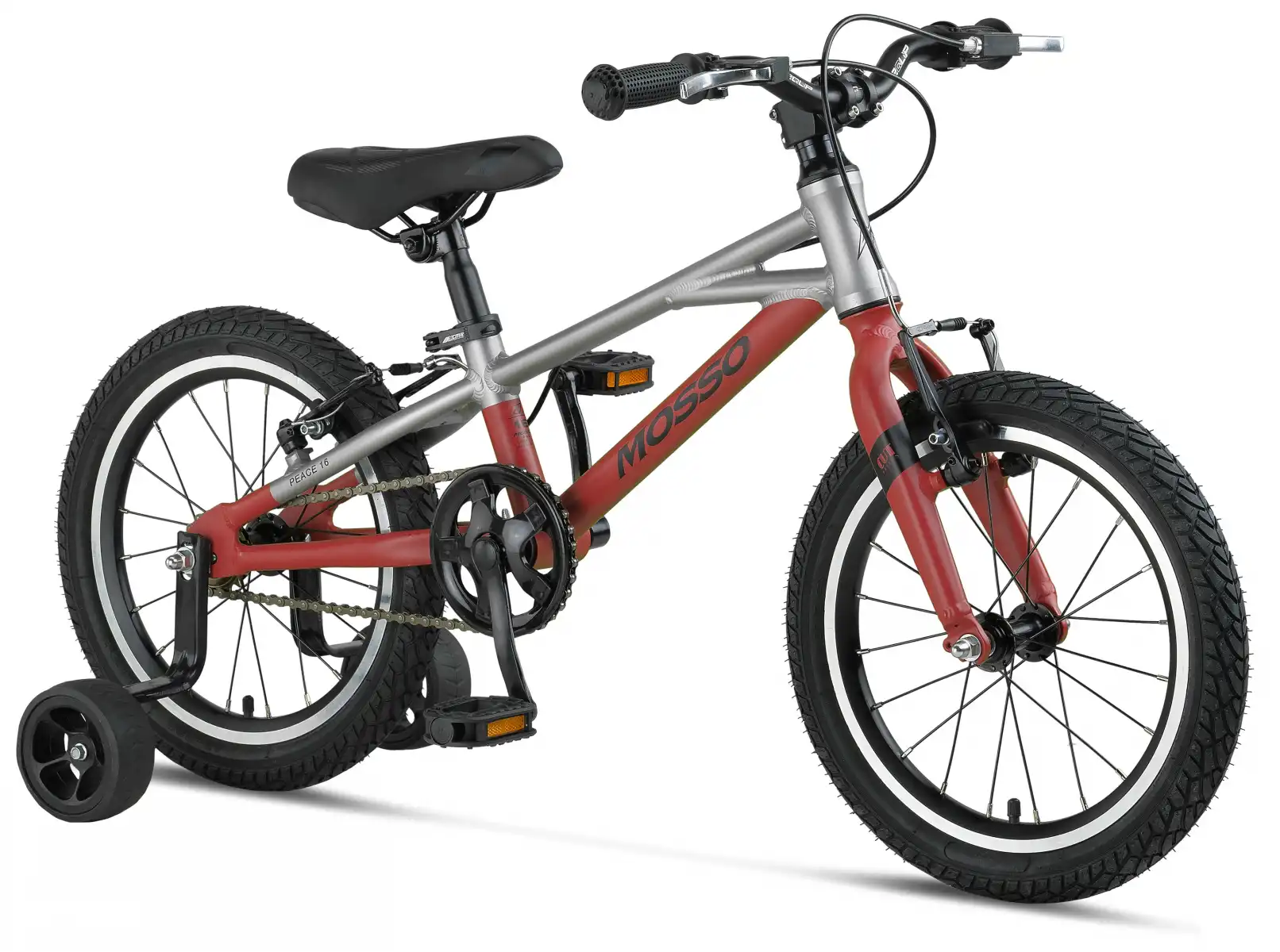 MOSSO DEMARCH M-16-V ERKEK ÇOCUK BİSİKLETİ  177H 16 JANT GREY RED
