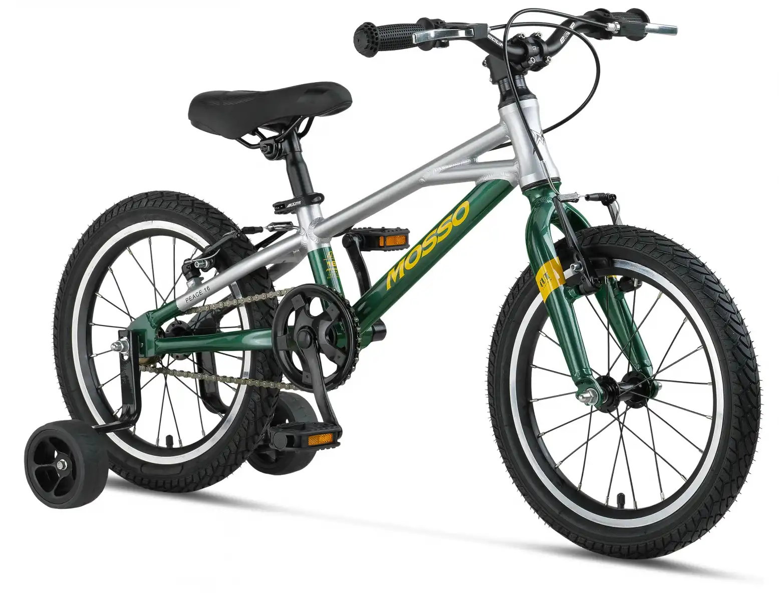 MOSSO DEMARCH M-16-V ERKEK ÇOCUK BİSİKLETİ  177H 16 JANT SİLVER GREEN