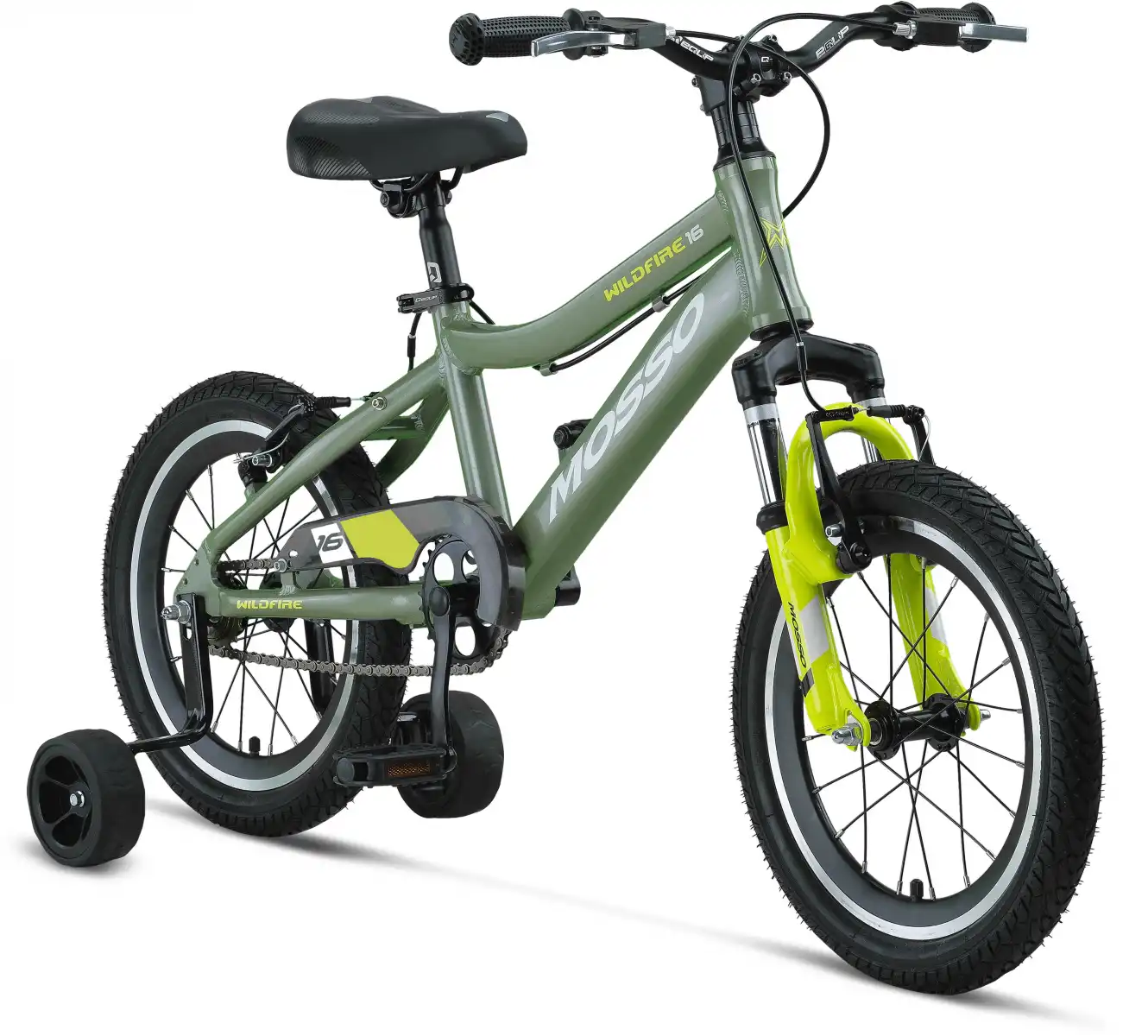 MOSSO WILDFIRE M-16-V ERKEK ÇOCUK BİSİKLETİ  255H 16 JANT SİYAH KIRMIZI