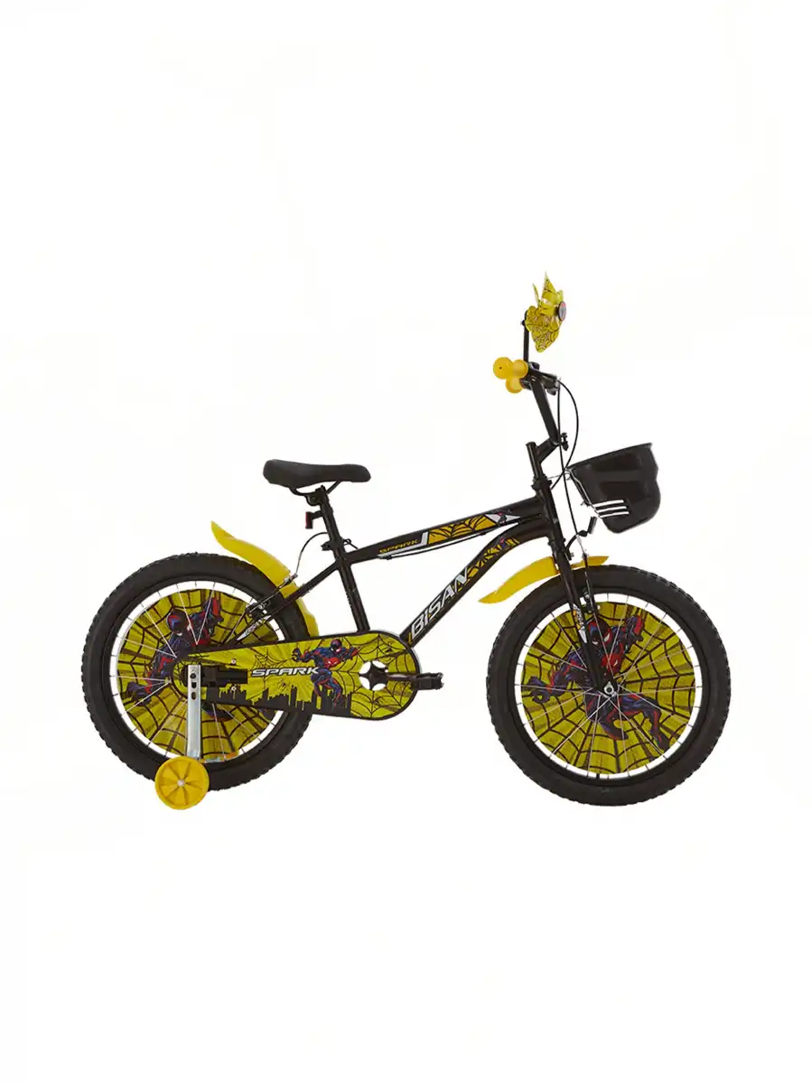 BİSAN SPARK ERKEK ÇOCUK BİSİKLETİ 30 CM V 20 JANT MAT SİYAH SARI