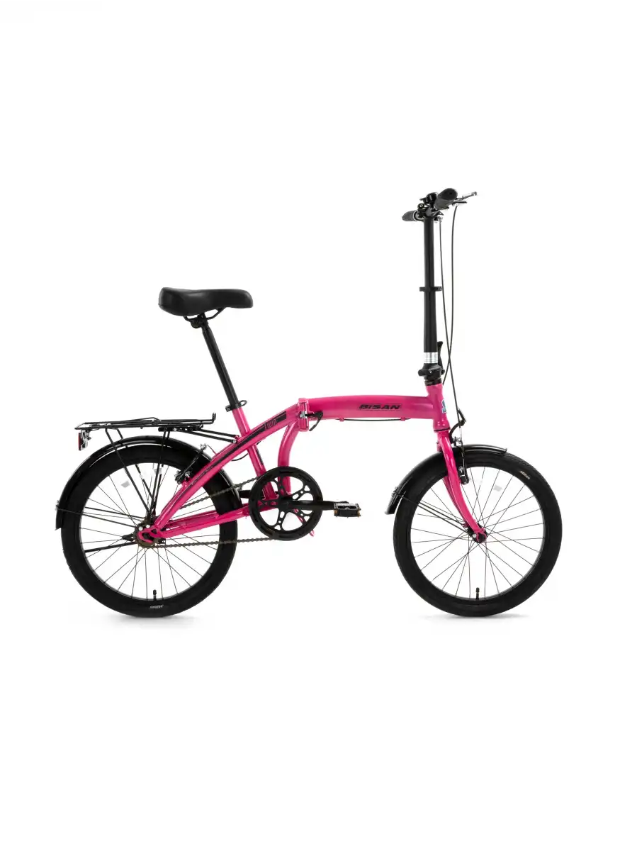 BİSAN TWIN KATLANIR BİSİKLET 32CM V 20 JANT 1 VİTES METALİK PEMBE PEMBE SİYAH