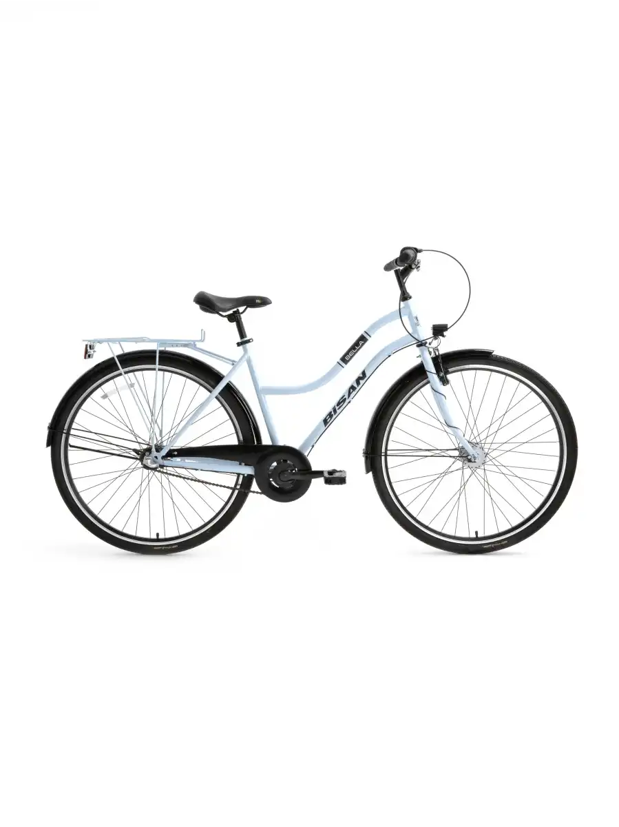 BİSAN BELLA KADIN ŞEHİR BİSİKLETİ 42CM V 26 JANT 3 VİTES BUZ MAVİ SİYAH