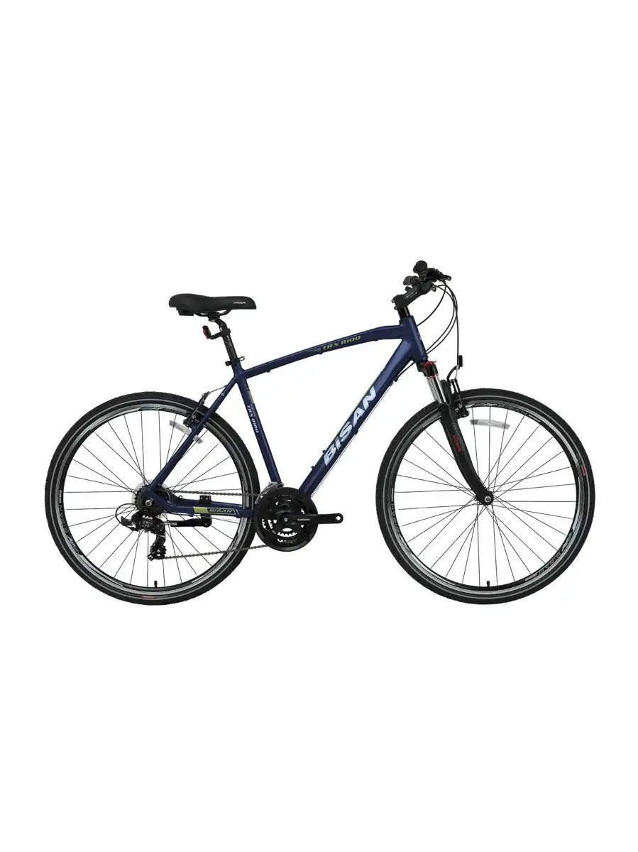 BİSAN TRX 8100 ERKEK ŞEHİR BİSİKLETİ 52CM V 28 JANT 21 VİTES LACİVERT YEŞİL BEYAZ