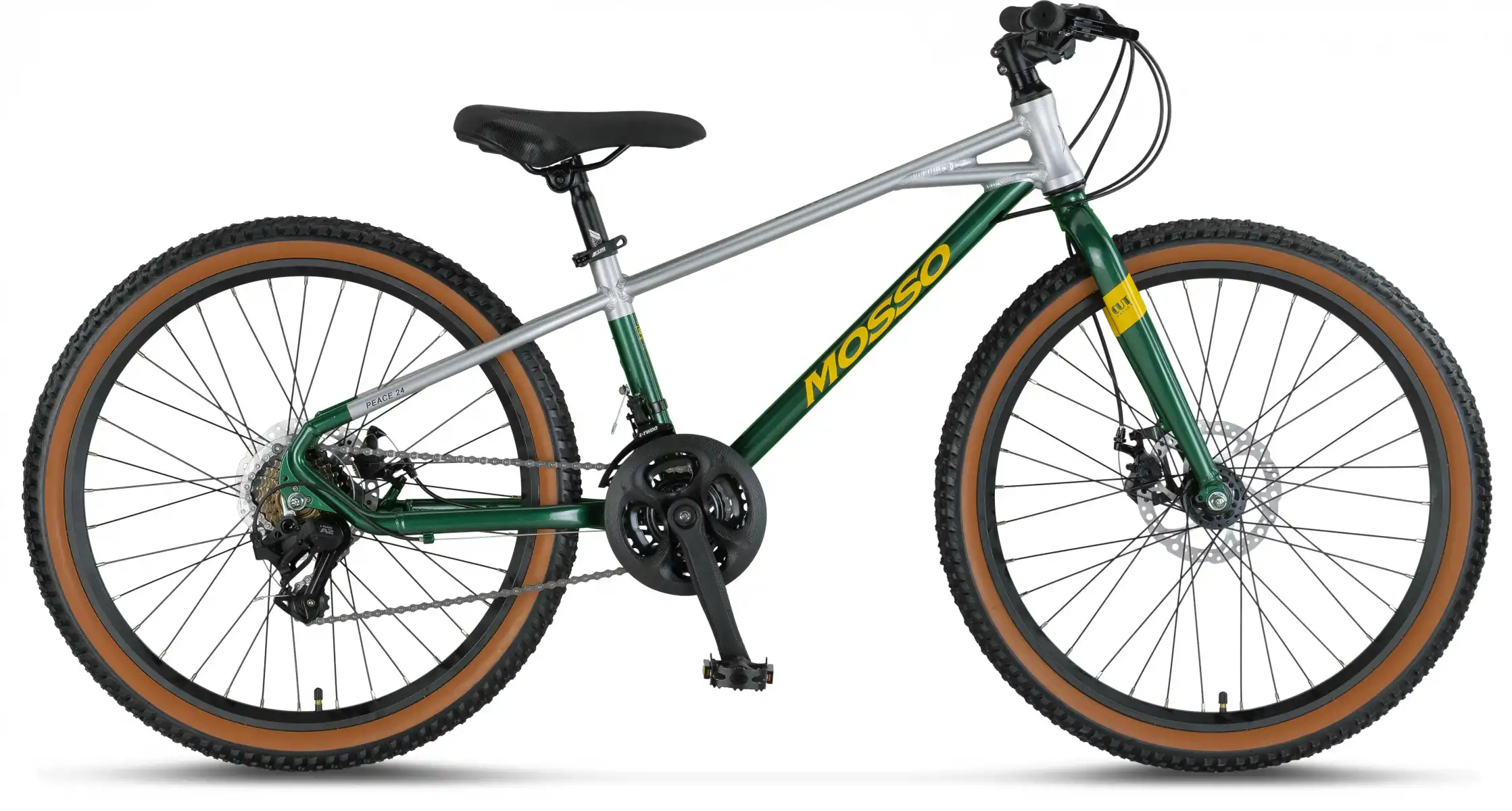 MOSSO DEMARCH M-24-MD ERKEK DAĞ BİSİKLETİ  280H 24 JANT 21 VİTES SİLVER GREEN
