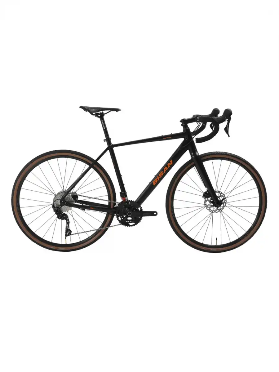 BİSAN ALL TRAIL GRX400 ERKEK YARIŞ BİSİKLETİ 500H HD 28 JANT 20 VİTES MAT SİYAH TURUNCU